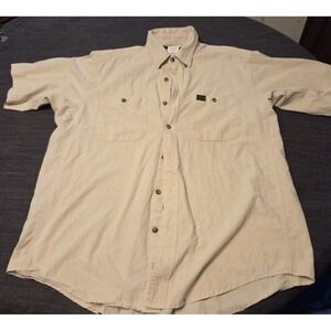 Wrangler Riggs Workwear  Button Down Tan Shirt XL Lot of 3 Work Wear Outdoor